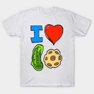 I heart pickle ball in color T-Shirt